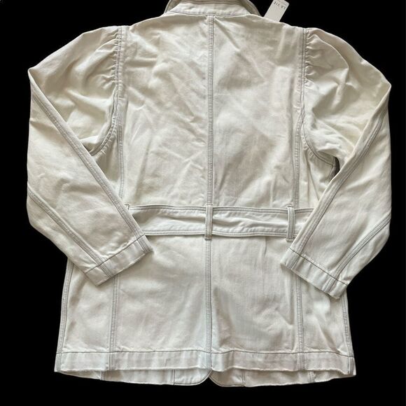 REBECCA TAYLOR LA VIE DENIM BELTED JACKET SIZE M - Picture 7 of 10